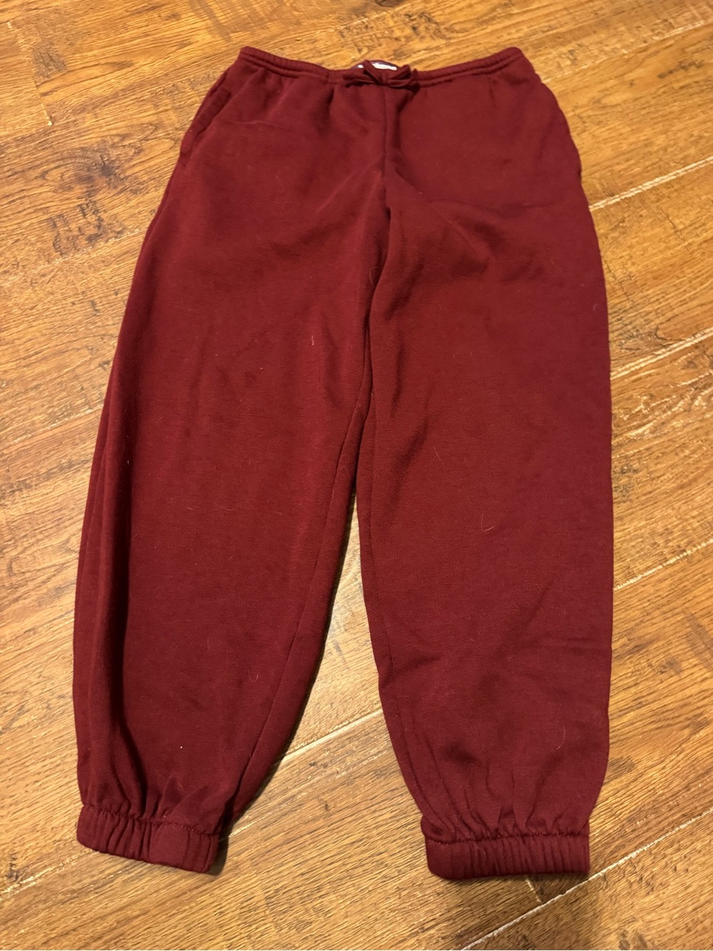 Weekend academy girls burgundy joggers size 7-8
